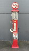 PLUME: A c1930s Gilbert & Barker&nbsp;petrol pump in Super Plume livery