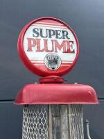 PLUME: A c1930s Gilbert & Barker&nbsp;petrol pump in Super Plume livery - 16