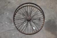 DOUGLAS: A rare 24.5" 40 spoke front&nbsp;wheel, believed to be Douglas dirt track [Sydney]