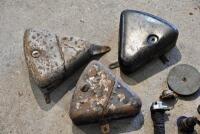 TOOL BOXES: Three 1950s tool boxes, one with miscellaneous content [Sydney] - 2