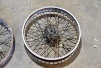 BSA: A pair of 19" BSA M20 rear wheels, one with axle and bearings, the other bare [Sydney] - 3