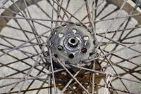 BSA: A pair of 19" BSA M20 rear wheels, one with axle and bearings, the other bare [Sydney] - 5