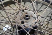 BSA: A pair of 19" BSA M20 rear wheels, one with axle and bearings, the other bare [Sydney] - 8