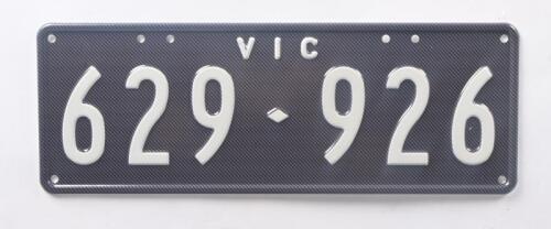 Six-Digit Victorian Custom Numeric plates '629-926', sold with rights to display [Location: Cheltenham, VIC]
