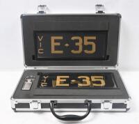 Victorian Signature Series plate 'E-35', sold with rights to display - Location: Cheltenham, VIC]