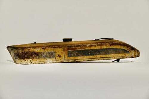 185 · NORTON: 1920s Norton TS flat fuel tank, approx. 68cm long [Sydney]