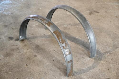 190 · GUARDS: A pair of reproduction Panama hat style mud guards to suit veteran motorcycles with wheel size 26 x 2.5 tyre [Sydney]