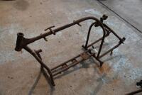 DOUGLAS: A rare Douglas S1/S2 frame number CF 757, believed 1921-1925 and possibly a Brooklands racing frame, 500 or 750 OHV with original tank suitable for template, forks, handlebars and springs [Sydney] - 2