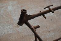 DOUGLAS: A rare Douglas S1/S2 frame number CF 757, believed 1921-1925 and possibly a Brooklands racing frame, 500 or 750 OHV with original tank suitable for template, forks, handlebars and springs [Sydney] - 3