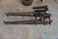 DOUGLAS: A rare Douglas S1/S2 frame number CF 757, believed 1921-1925 and possibly a Brooklands racing frame, 500 or 750 OHV with original tank suitable for template, forks, handlebars and springs [Sydney] - 18