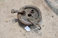 WHEEL: A single 19" front wheel, believed to be British Hub Company, complete with brake and sprocket [Sydney] - 6