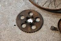 WHEEL: A single 19" front wheel, believed to be British Hub Company, complete with brake and sprocket [Sydney] - 9