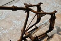 FRAME: A circa 1948-1952 unidentified British&nbsp;plunger frame with some attachments, stamped 'TS 422' [Sydney] - 5