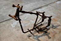 FRAME: A circa 1948-1952 unidentified British&nbsp;plunger frame with some attachments, stamped 'TS 422' [Sydney] - 8