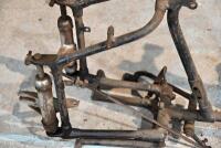 FRAME: A circa 1948-1952 unidentified British&nbsp;plunger frame with some attachments, stamped 'TS 422' [Sydney] - 12
