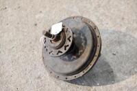 FRONT HUB: A small front hub with front brake and axle, unknown make or model [Sydney] - 4