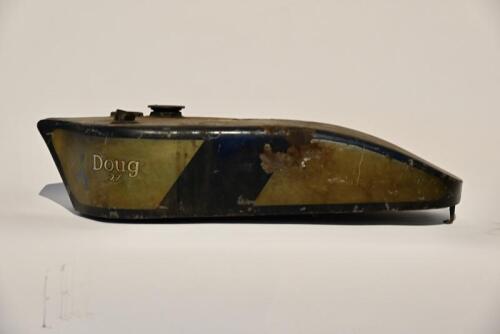 212 · DOUGLAS: A 1920s Douglas flat petrol tank in original livery, believed to be Model EW [Sydney]