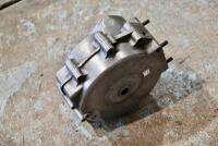 NORTON: A collection of 1920s Norton alloy engine parts, with one 500 case '42269'&nbsp;fitted with oil pump and timing cover, in good condition, other other 500 '37592' with reproduction outer&nbsp;and inner&nbsp;timing cover, plus late 1920s timing cover and original - 5