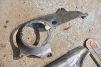 NORTON: A collection of 1920s Norton alloy engine parts, with one 500 case '42269'&nbsp;fitted with oil pump and timing cover, in good condition, other other 500 '37592' with reproduction outer&nbsp;and inner&nbsp;timing cover, plus late 1920s timing cover and original - 15