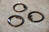 Douglas: Quantity of 3 brakes for circa 1920s Douglas [Sydney]