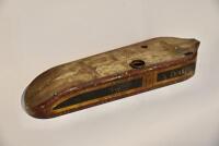 DOUGLAS: A&nbsp;Douglas flat tank petrol tank in original livery, believed to be veteran TS, approx 69cm long, 21cm wide at front [Sydney] - 5