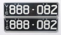 Six-Digit Victorian Custom Numeric plates '888-082', sold with rights to display [Location: Cheltenham, VIC] - 2