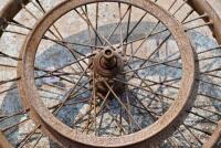 WHEEL: Unidentified 40 spoke wheel with British Hub Company hub [Sydney] - 5