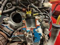 HONDA: A cutaway showroom display Honda Integra 4-cylinder engine - 12