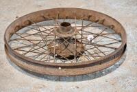 WHEEL:&nbsp;A single 21" rear wheel, believed to suit Norton or Royal Enfield, circa 1920s [Sydney] - 2