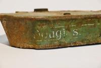 DOUGLAS: A 1920s Douglas flat petrol tank in original green livery, approx. 65cm long, 20cm wide [Sydney] - 4