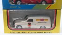 TRAX: set of 3 1:43 Trax "Australian Motoring History" series FJ Holden Panel Vans, 1 Cream Vegemite Limited Edition, 1 Blue Nasco Spare Parts, and 1 Red Royal Mail, no Cs of A, all clear display boxed. - 4