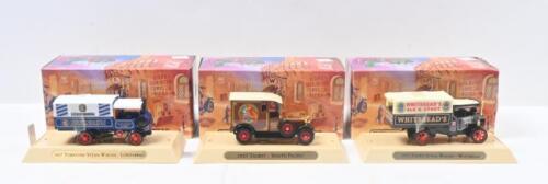 218 · MATCHBOX MODELS OF YESTERYEAR - GREAT BEERS: Set of 3 1:43 scale Matchbox Models of Yesteryear Great Beers of the World Series models, YGBI 0 1927 Talbot 'South Pacific' , YGBI 1 1922 Foden Steam Wagon 'Whitbread' and YGB1 2 1917 Yorkshire Steam Wagon 'Lowenbrau', all boxed.