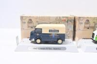 MATCHBOX MODELS OF YESTERYEAR - A TASTE OF FRANCE: Set of 3 1:43 scale Matchbox Models of Yesteryear a Taste of France series models, all 1947 Citroen Type 'H' Vans, YTF1 Evian, YTF2 Martell, and YTF3 Yoplait, all boxed. - 2