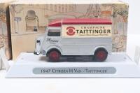 MATCHBOX MODELS OF YESTERYEAR - A TASTE OF FRANCE: Set of 3 1:43 scale Matchbox Models of Yesteryear a Taste of France series models, all 1947 Citroen Type 'H' Vans, YTF4 Marcillat, YTF5 Taittinger, and YTF6 Moutarde de Meaux Pommery, all boxed. - 2