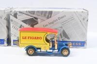MATCHBOX COLLECTIBLES POWER OF THE PRESS: Set of 3 1:43 scale Matchbox Collectibles Power of the Press Series models, YPP01 1910 Renault AG Van 'Le Figaro', YPP02 1931 Morris Van 'the London Times', and YPP03 1932 Mercedes Benz L5 Van 'Berliner Morgenpost - 4