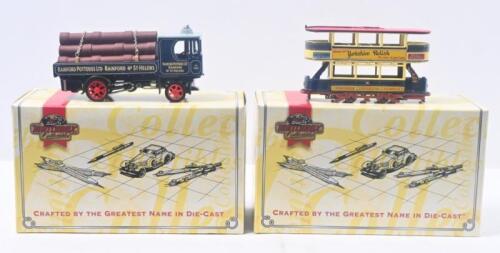 289 · MATCHBOX COLLECTIBLES: Set of 2 Matchbox Collectibles "crafted by the greatest name in die-cast" Series models, 1 1929 Garrett Steam Wagon, and 1 1920 Preston Tram Car, both with C of A, both boxed.