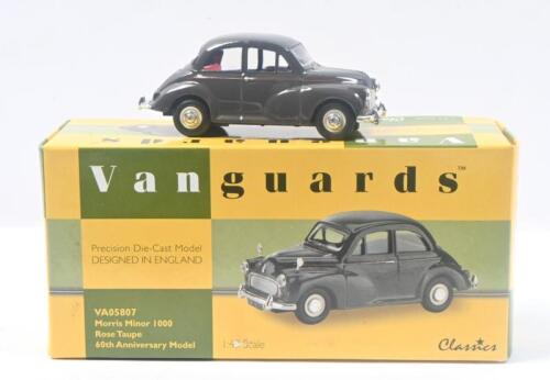 MORRIS MINOR: 1:43 Vanguards VA05807CC Rose Taupe 60th Anniversary Edition Morris Minor Saloon, No 2089 of 3000, C of A, boxed.