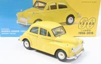MORRIS MINOR: 1:43 Vanguards VA05808 Highway Yellow 60th Anniversary Edition Morris Minor 1000 Saloon, No 2961 of 5000, C of A, boxed. - 2
