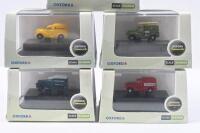 OXFORD COMMERCIALS: Set of 5 N:Gauge Oxford Commercials Morris Minor Delivery Vans, consisting of 1 Post Office Telephones Van, 1 Royal Mail Van, 1 British Rail Van, 1 Pickfords Van, and 1 BRS Parcels Van, all clear display boxed. - 2