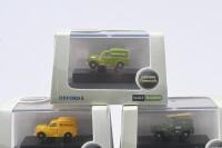 OXFORD COMMERCIALS: Set of 5 N:Gauge Oxford Commercials Morris Minor Delivery Vans, consisting of 1 Post Office Telephones Van, 1 Royal Mail Van, 1 British Rail Van, 1 Pickfords Van, and 1 BRS Parcels Van, all clear display boxed. - 3