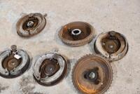 NORTON: A group of 2 rear brake assemblies, 3 brake drums, 2 front brake assemblies, circa 1930s-1940s [Sydney] - 3