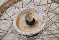 ROYAL ENFIELD: A single 7", 40 spoke Royal Enfield rear wheel, 7" brake [Sydney] - 3