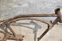 NORTON: Circa 1928-1931 Norton 500cc project including frame, webbed forks, tank with cap, chain guard and 18", 40 spoke Enfield rear wheel [Sydney] - 3