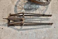 NORTON: Circa 1928-1931 Norton 500cc project including frame, webbed forks, tank with cap, chain guard and 18", 40 spoke Enfield rear wheel [Sydney] - 17