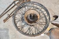NORTON: Circa 1928-1931 Norton 500cc project including frame, webbed forks, tank with cap, chain guard and 18", 40 spoke Enfield rear wheel [Sydney] - 23