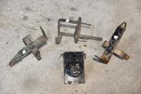 BATTERY: Four various battery box brackets [Sydney]