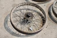 NORTON: Three 19" Norton&nbsp;WM2 wheels circa 1930's complete with bearings [Sydney] - 4