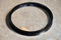 BELT RIM: A circa 1920s rear drive belt rim in painted condition, 20 hole, 8" diameter, 1.5" offset [Sydney] - 2