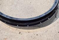 BELT RIM: A circa 1920s rear drive belt rim in painted condition, 20 hole, 8" diameter, 1.5" offset [Sydney] - 4