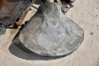 SEATS: Three metal saddles, with three leather covers [Sydney] - 2